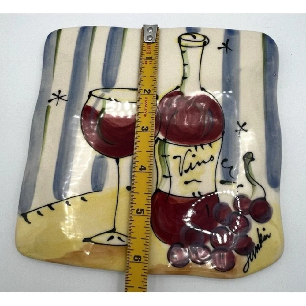 Julia Junkin Trivet Red Vino Wine Tuscany‎ 6.5